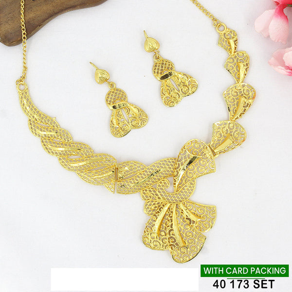 Mahavir Gold Plated Necklace Set