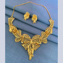 Mahavir Gold Plated Forming Necklace Set