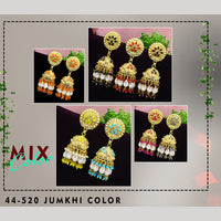 Mahavir Gold Plated Jhumki Earrings