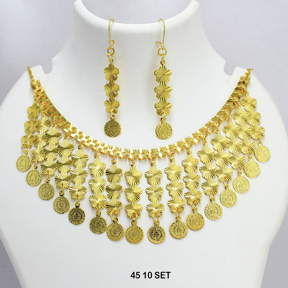 Mahavir Gold Plated Necklace Set