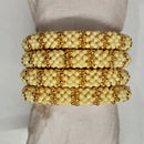 Shree Asha Bangles Gold Plated Beads Bangles Set