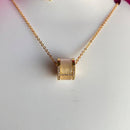 Mahavir Ad Stone Gold Plated Chain Pendant