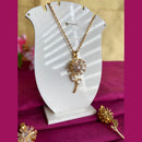 Mahavir Ad Stone Gold Plated Revolving Chain Pendant