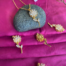 Mahavir Ad Stone Gold Plated Revolving Chain Pendant