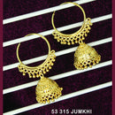 Mahavir Gold Plated Jhumki Earrings