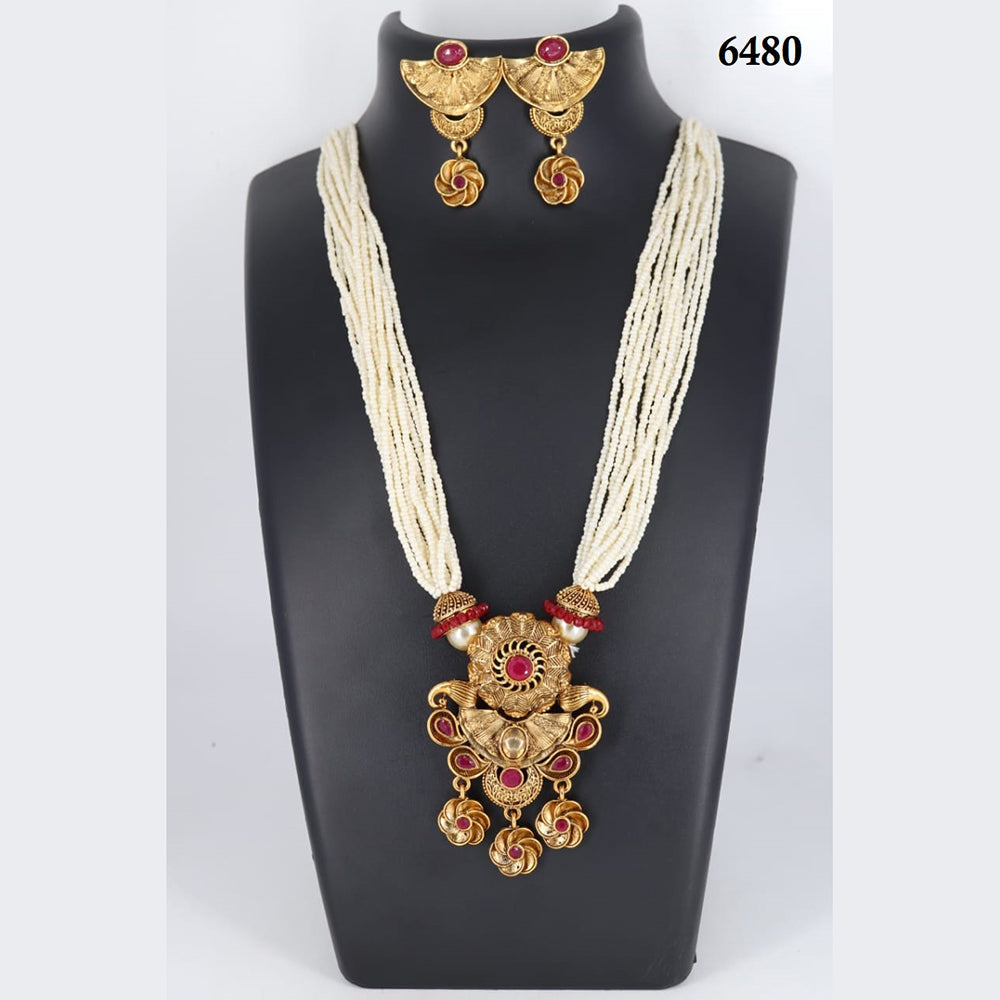 Corbeda Fashion Gold Plated Assorted Color Long Necklace set