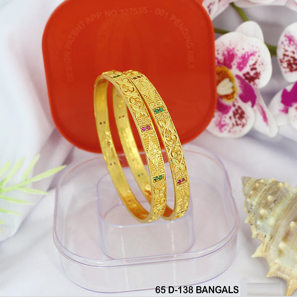 Mahavir Dye Gold Micro Plating Bangles Set