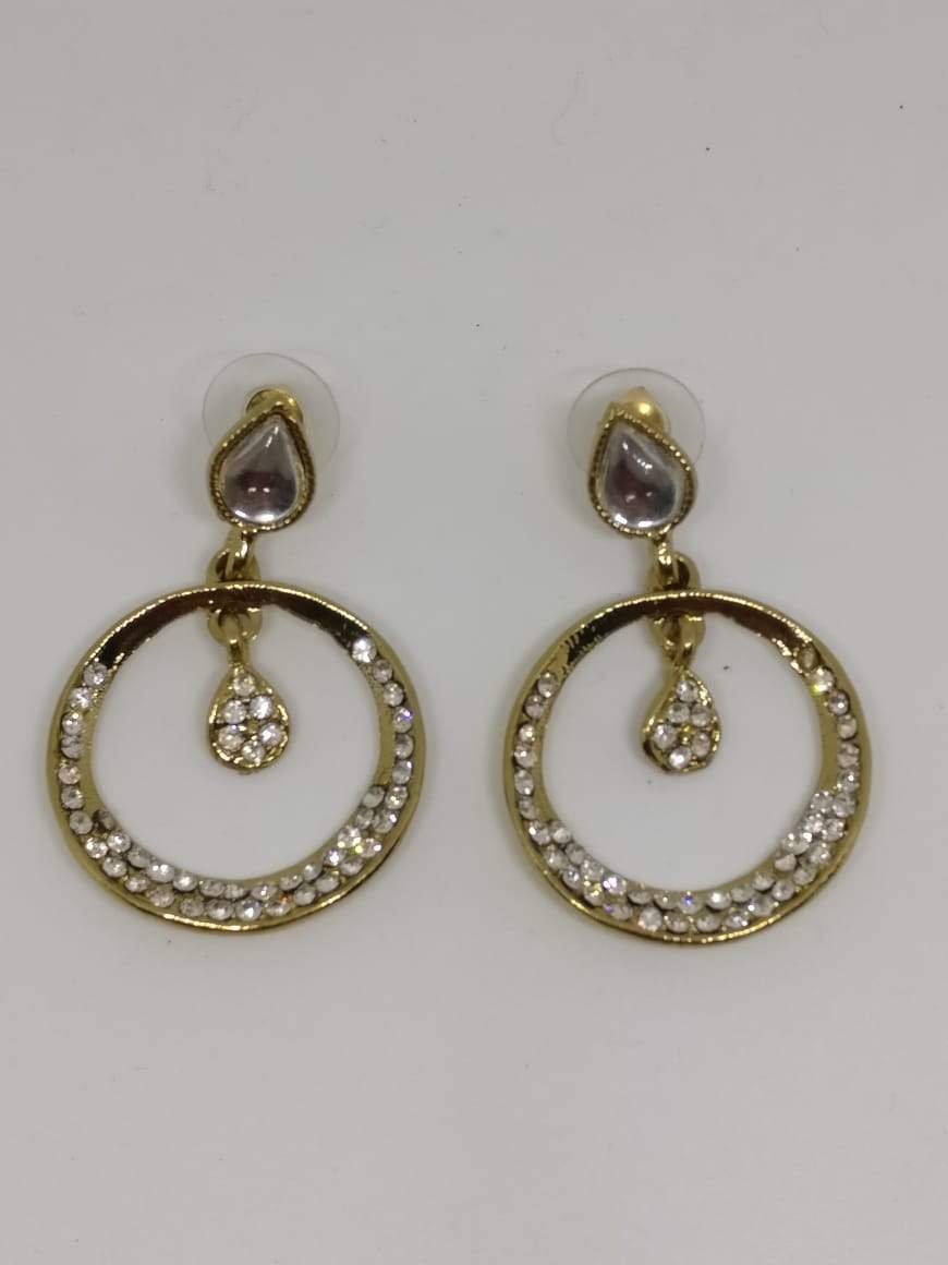 Midas Touch Austrian Stone Dangler Earrings