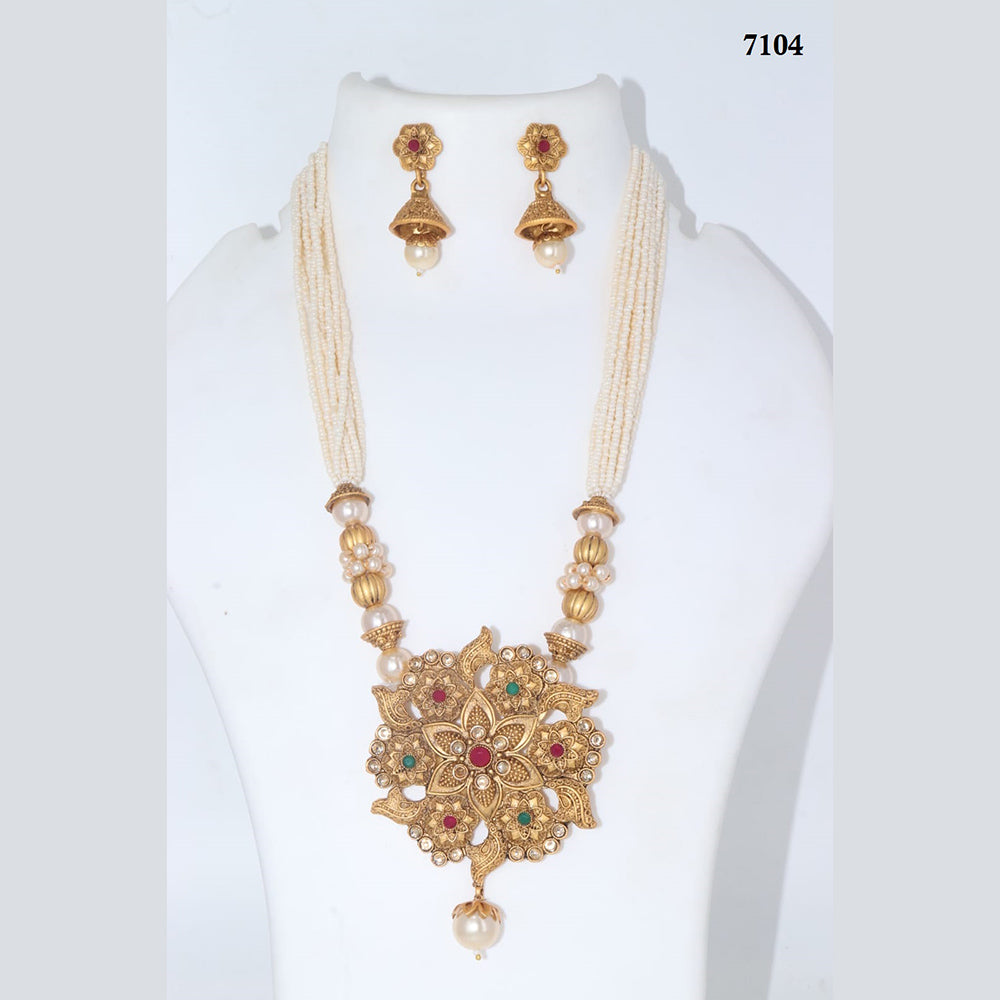 Corbeda Fashion Gold Plated Assorted Color Long Necklace set