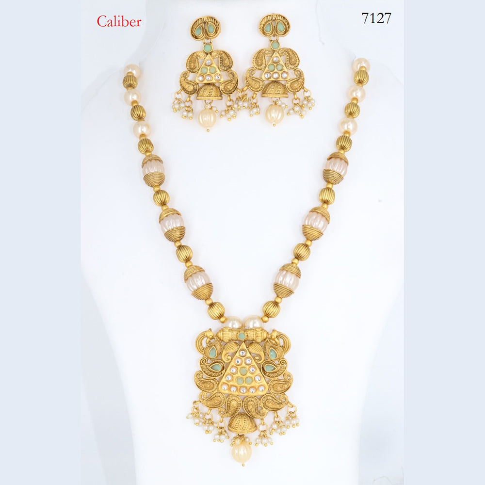 Corbeda Fashion Gold Plated Assorted Color Long Necklace set
