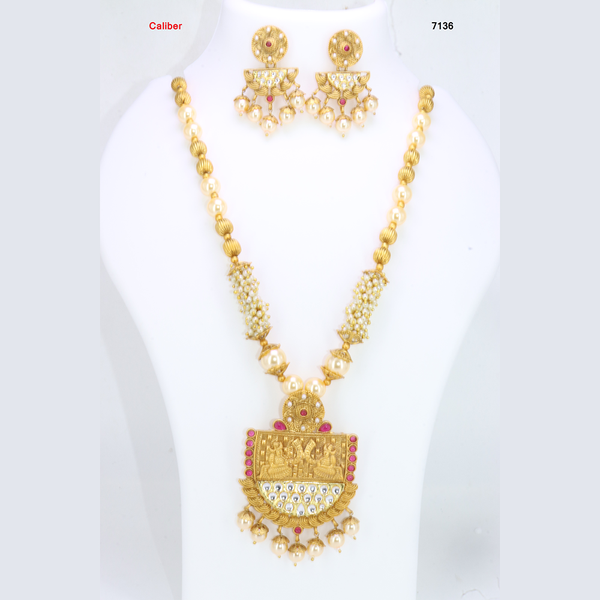 Corbeda Fashion Gold Plated Assorted Color Long Necklace set