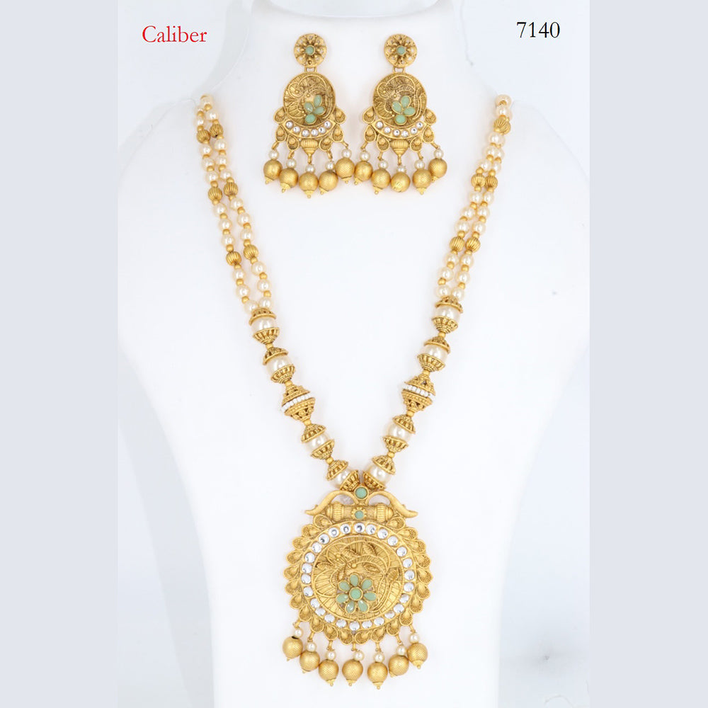 Corbeda Fashion Gold Plated Assorted Color Long Necklace set