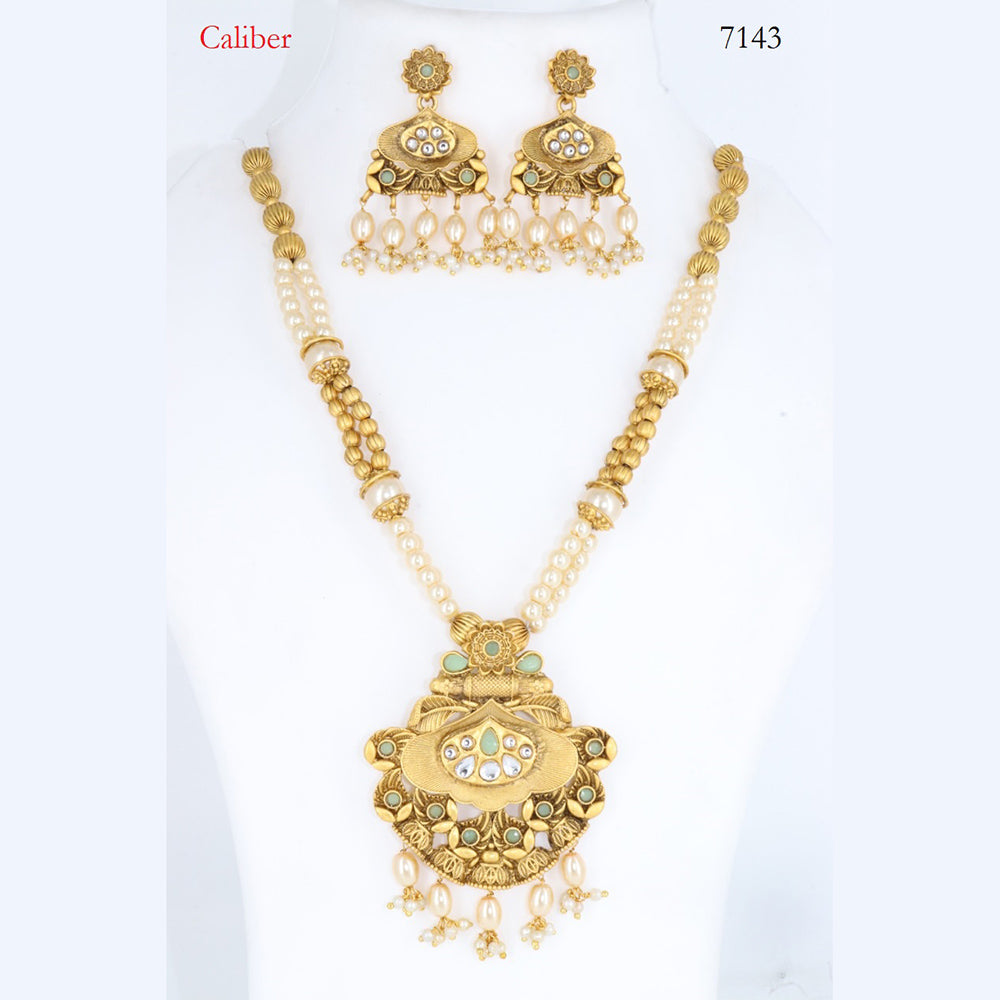 Corbeda Fashion Gold Plated Assorted Color Long Necklace set