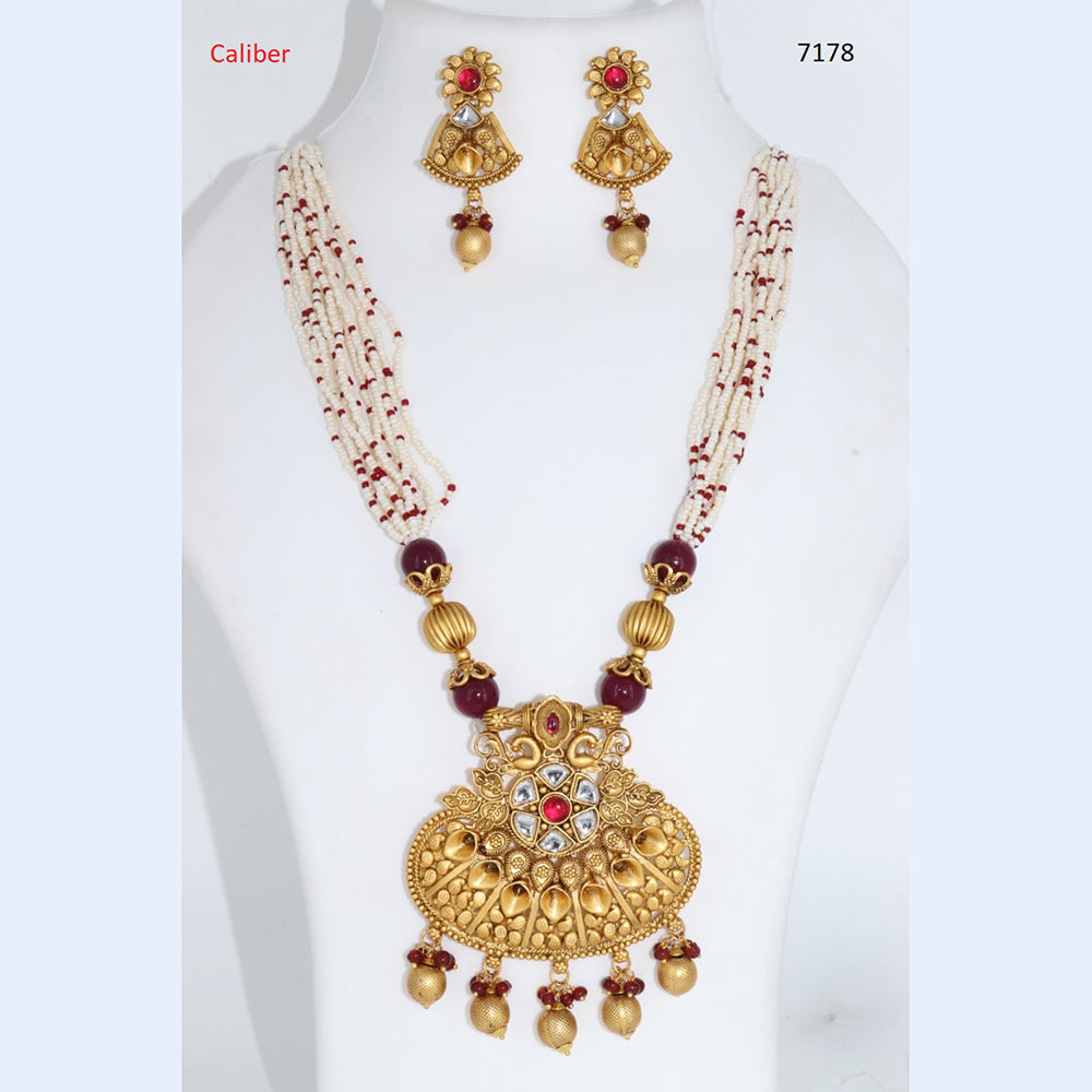 Corbeda Fashion Gold Plated Assorted Color Long Necklace set