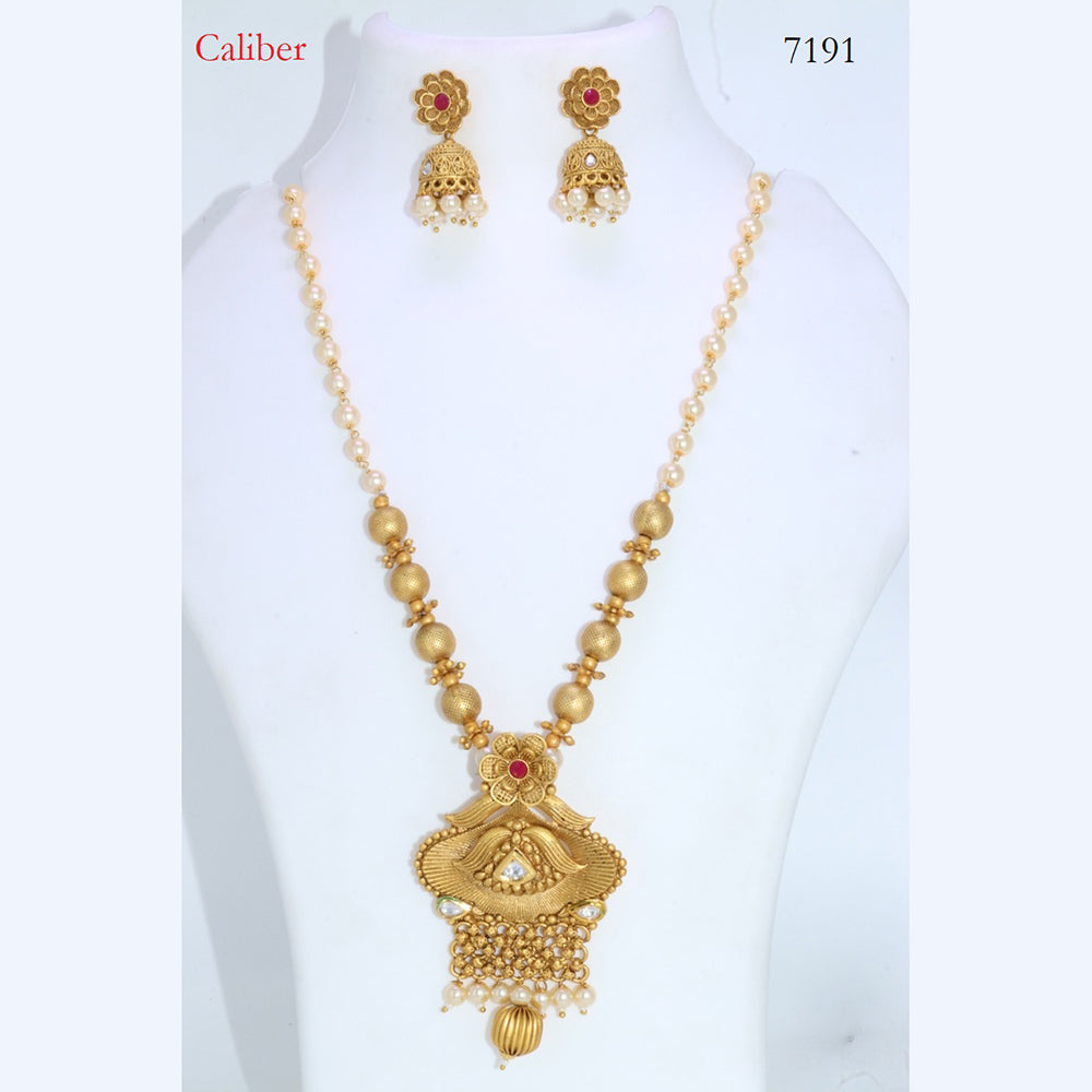 Corbeda Fashion Gold Plated Assorted Color Long Necklace set