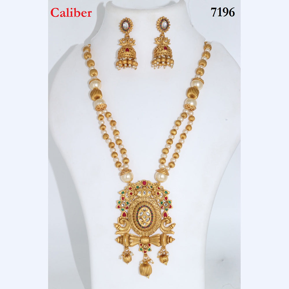 Corbeda Fashion Gold Plated Assorted Color Long Necklace set