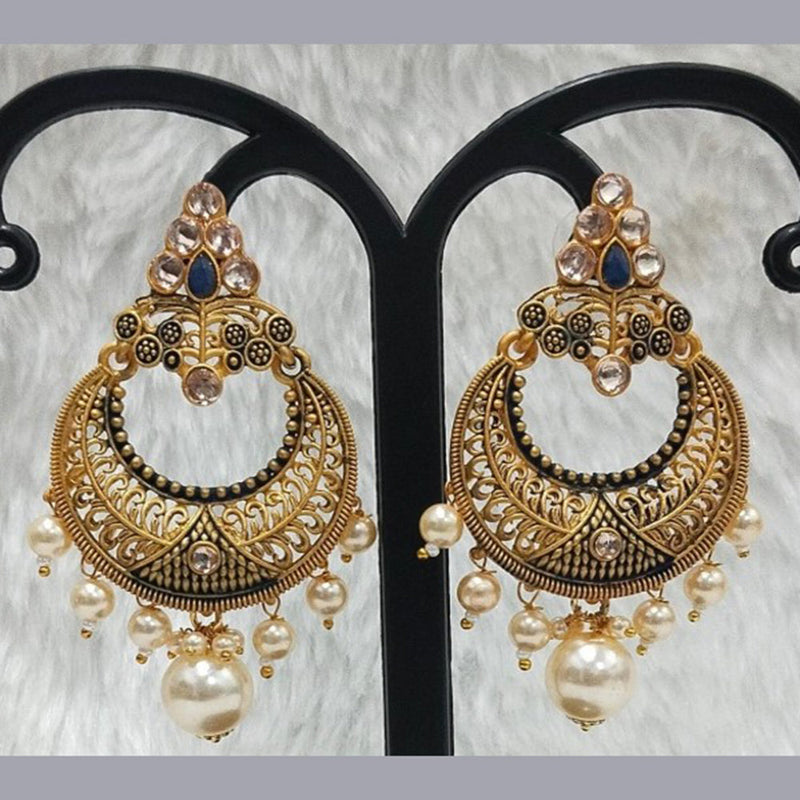 Infinity Jewels Gold Plated Dangler Earrings