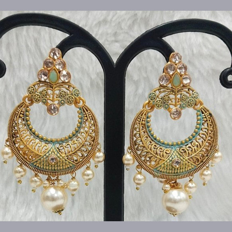 Infinity Jewels Gold Plated Dangler Earrings