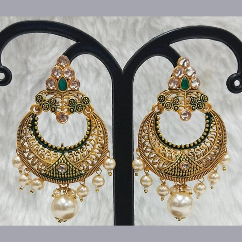 Infinity Jewels Gold Plated Dangler Earrings