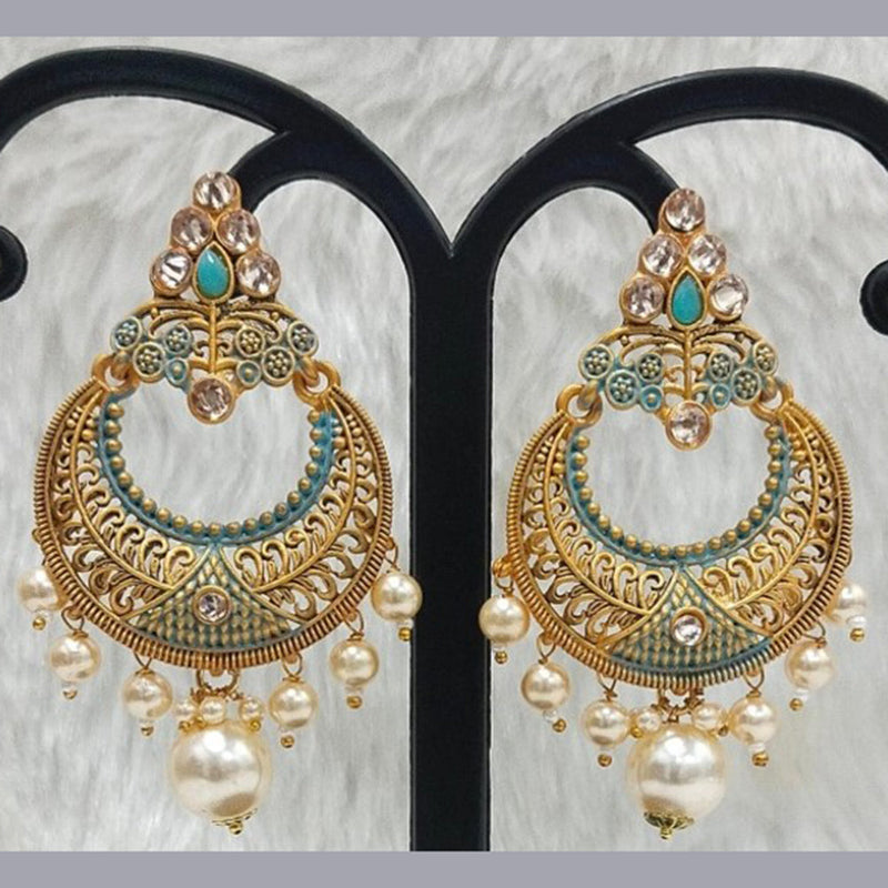 Infinity Jewels Gold Plated Dangler Earrings