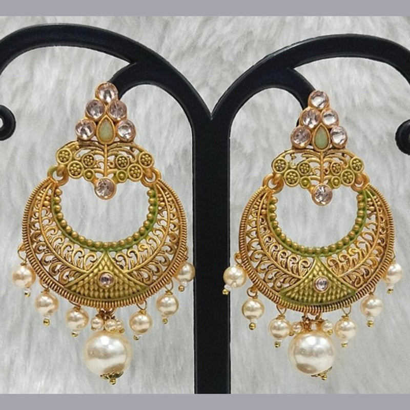 Infinity Jewels Gold Plated Dangler Earrings