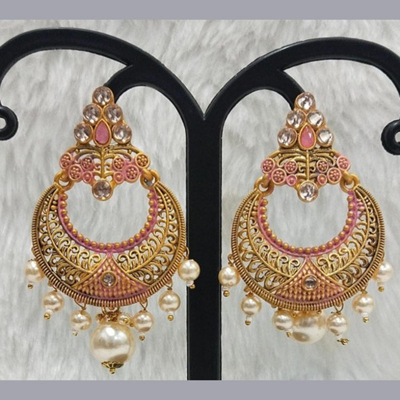 Infinity Jewels Gold Plated Dangler Earrings