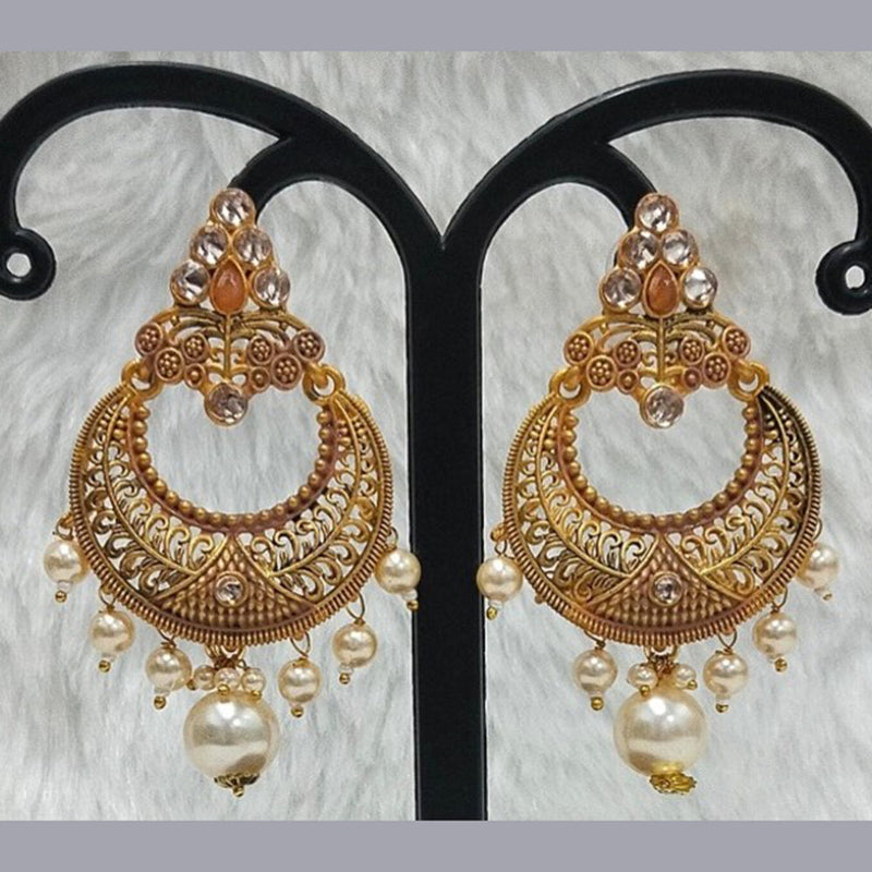 Infinity Jewels Gold Plated Dangler Earrings