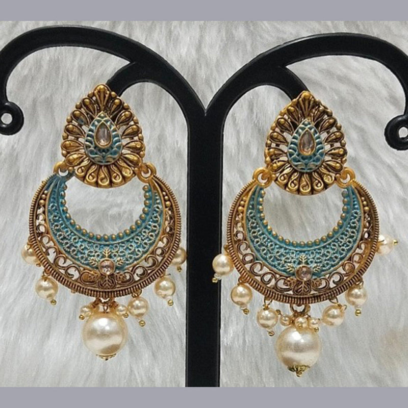 Infinity Jewels Gold Plated Dangler Earrings