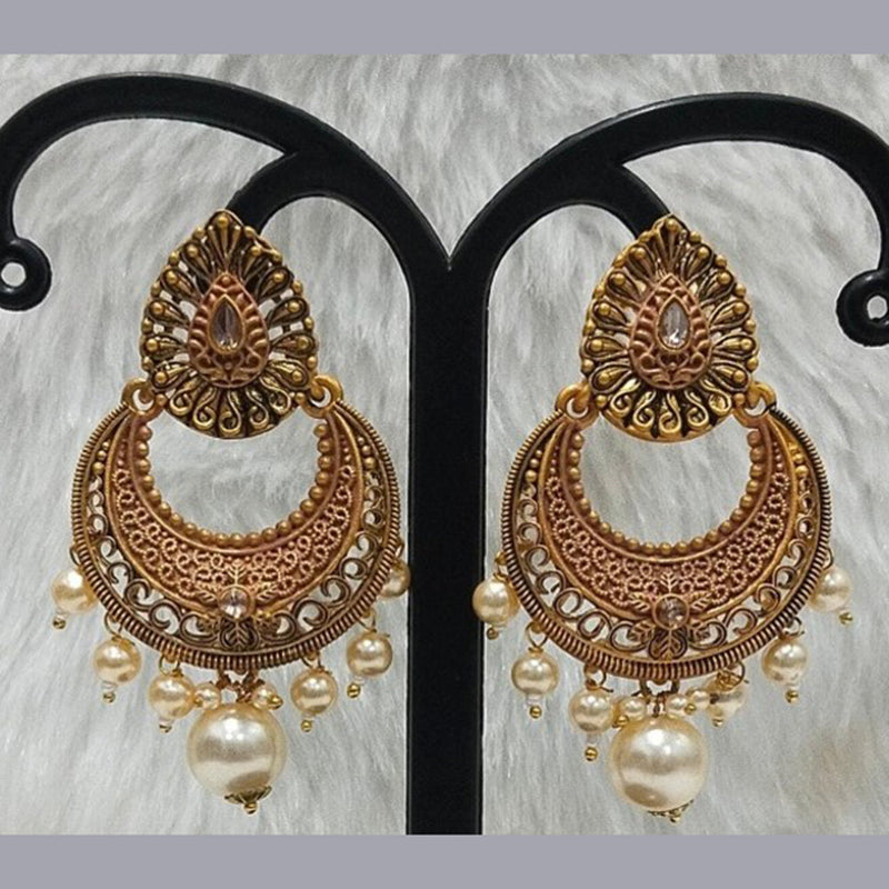 Infinity Jewels Gold Plated Dangler Earrings