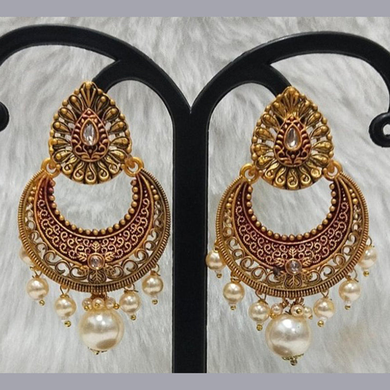 Infinity Jewels Gold Plated Dangler Earrings