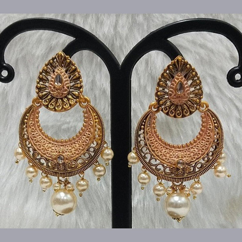 Infinity Jewels Gold Plated Dangler Earrings