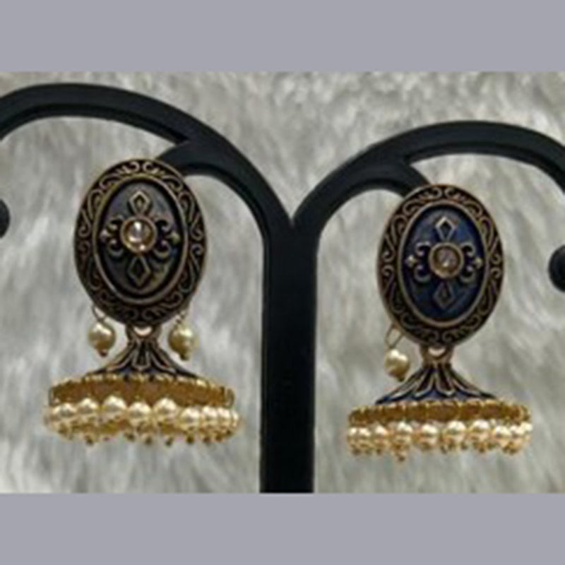 Infinity Jewels Gold Plated Jhumki Earrings