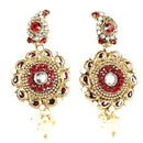 Kriaa Austrian Stone Meenakari Dangler Earrings - 1300406