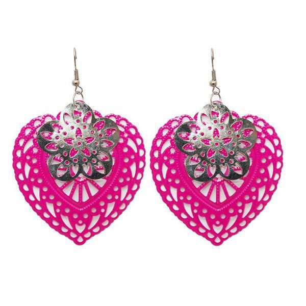 The99Jewel Zinc Alloy Silver Plated Dangler Earring - 1306448E