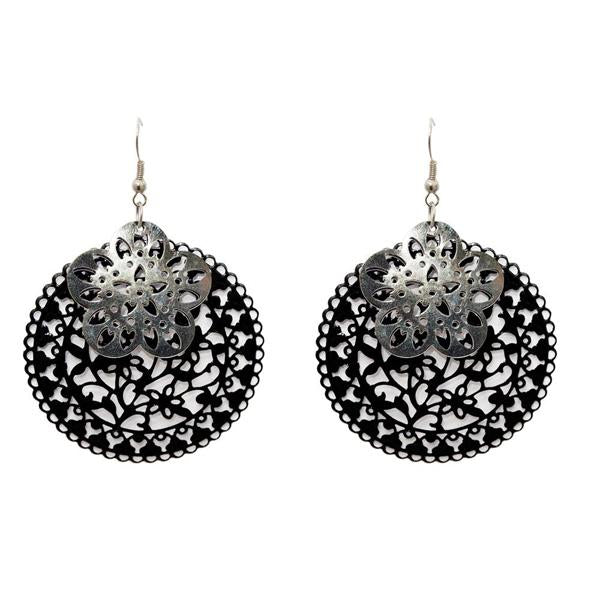 The99Jewel Zinc Alloy Silver Plated Dangler Earring - 1306449B