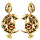 The99Jewel Meenakari Pota Stone Danglers Earrings - 1307315