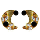 Kriaa Resin Stone Gold Plated Stud Earring - 1311406B