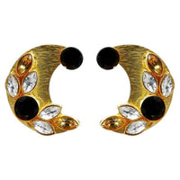 Kriaa Resin Stone Gold Plated Stud Earring - 1311406B