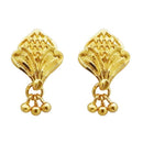 Kriaa Gold Plated Zinc Alloy Stud Earring - 1311721