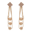 The99Jewel Austrian Stone Gold Plated Dangler Earrings - 1301152