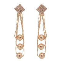 The99Jewel Austrian Stone Gold Plated Dangler Earrings - 1301152