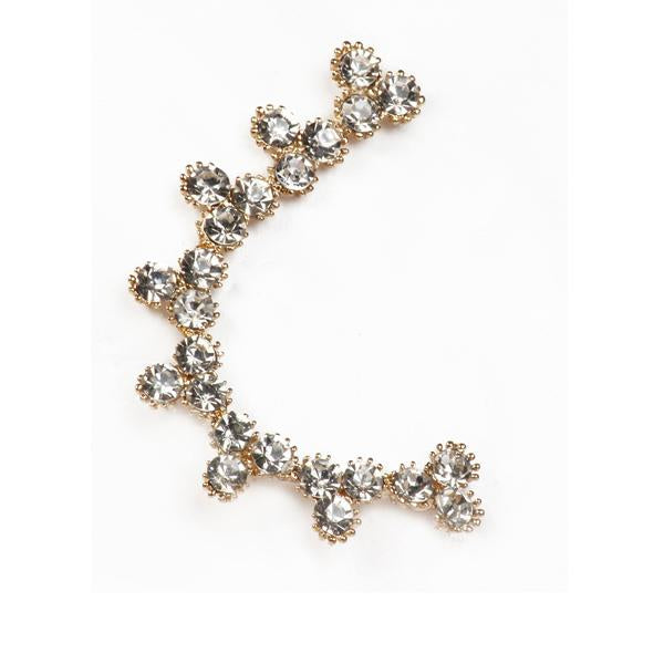 Urthn Austrian Stone Gold Plated Single Ear Cuff - 1302509