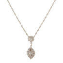 Urthn Austrian Stone Silver Plated Necklaces - 1102416