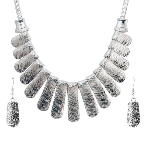 Urthn Silver Plated Costume Necklace Set - 1107402E