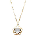Urthn Glass Stone Gold Plated Chain Pendant - 1203247B
