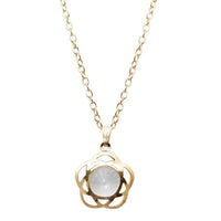 Urthn Glass Stone Gold Plated Chain Pendant - 1203247B
