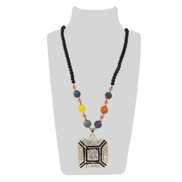 Urthn Beads & Austrian Stone Gold Plated Necklace - 1108927