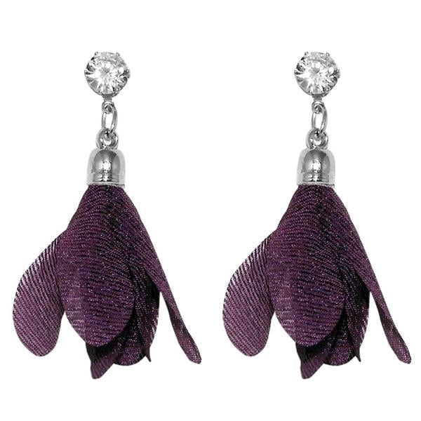 Urthn Silver Plated Tessel Dangler Earring - 1310901A