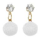 Urthn Austrian Stone Gold Plated Dangler Earring - 1310904D