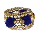 Urthn Gold Plated Blue Thread kada - 1403309F